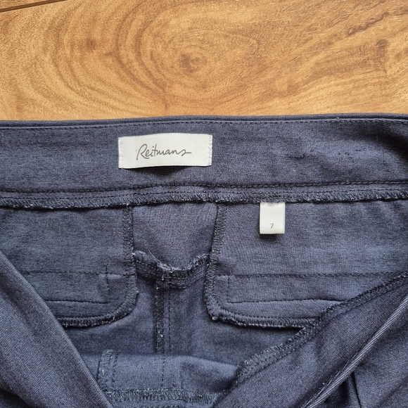 🍁Reitmans Women’s Navy Blue Pull-On Dress Pants – Size 7 - Picture 3 of 4